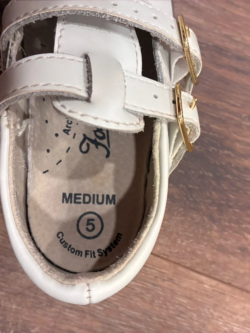 Footmates White Dress Shoes Mary Jane’s  Toddler Preppy 5 Baby
